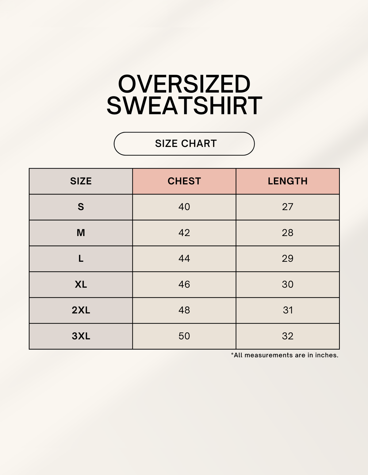 Color_Size Chart